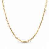 14K Yellow Gold Hollow Cuban Link 18" - Miral Jewelry