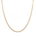 14K Yellow Gold Hollow Cuban Link Chain 18" - Miral Jewelry