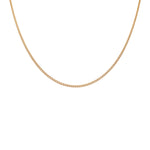 14K Yellow Gold Hollow Cuban Link Chain 18" - Miral Jewelry