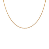 14K Yellow Gold Hollow Cuban Link Chain 18" - Miral Jewelry