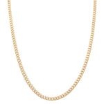 14K Yellow Gold Hollow Cuban Link Chain 24" - Miral Jewelry