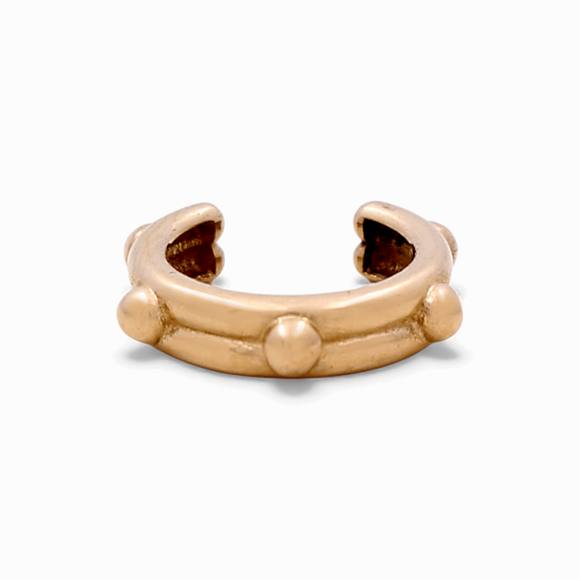 14K Yellow Gold Hoop Piercing Earrings - Miral Jewelry