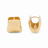 14K Yellow Gold Huggie Earrings - Miral Jewelry