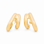 14K Yellow Gold Huggie Earrings - Miral Jewelry