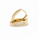 14K Yellow Gold Huggie Earrings - Miral Jewelry