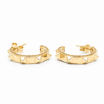 14K Yellow Gold Huggie Earrings - Miral Jewelry