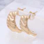 14K Yellow Gold Huggie Earrings - Miral Jewelry
