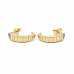 14K Yellow Gold Huggie Earrings - Miral Jewelry