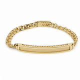 14K Yellow Gold Id Bracelet Women's - Miral Jewelry