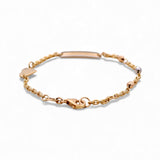 14K Yellow Gold ID Heart Bracelet Kid - Miral Jewelry