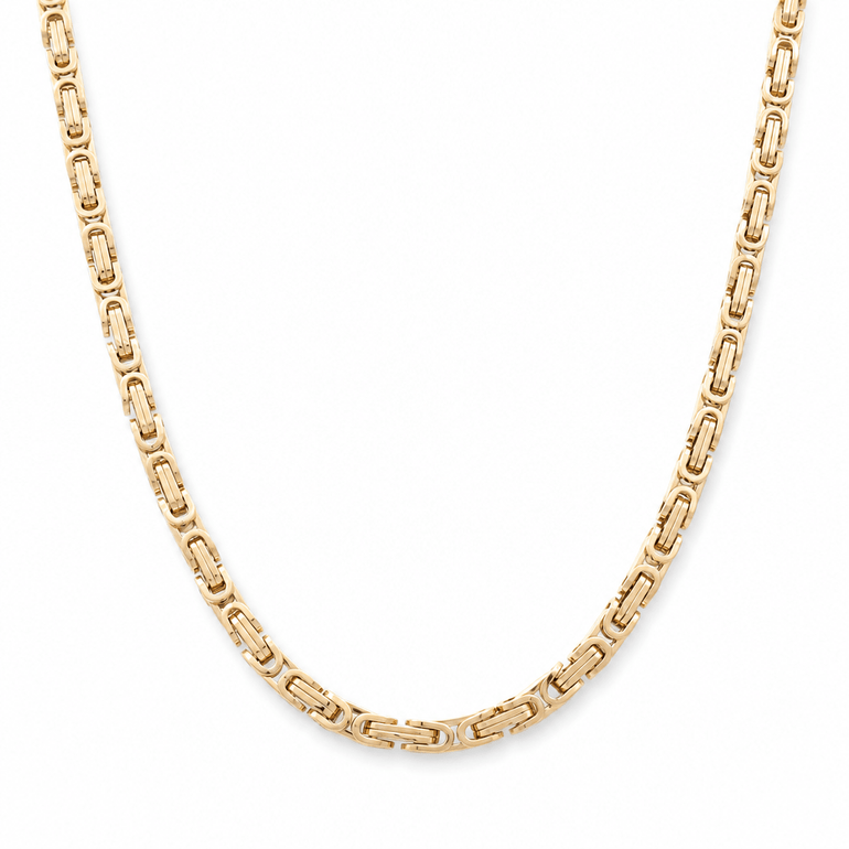 14K Yellow Gold Italian Link 24" - Miral Jewelry
