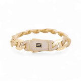 14K Yellow Gold Italian Link Bracelet - Miral Jewelry
