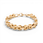 14K Yellow Gold Italian Link Bracelet - Miral Jewelry
