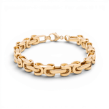 14K Yellow Gold Italian Link Bracelet - Miral Jewelry