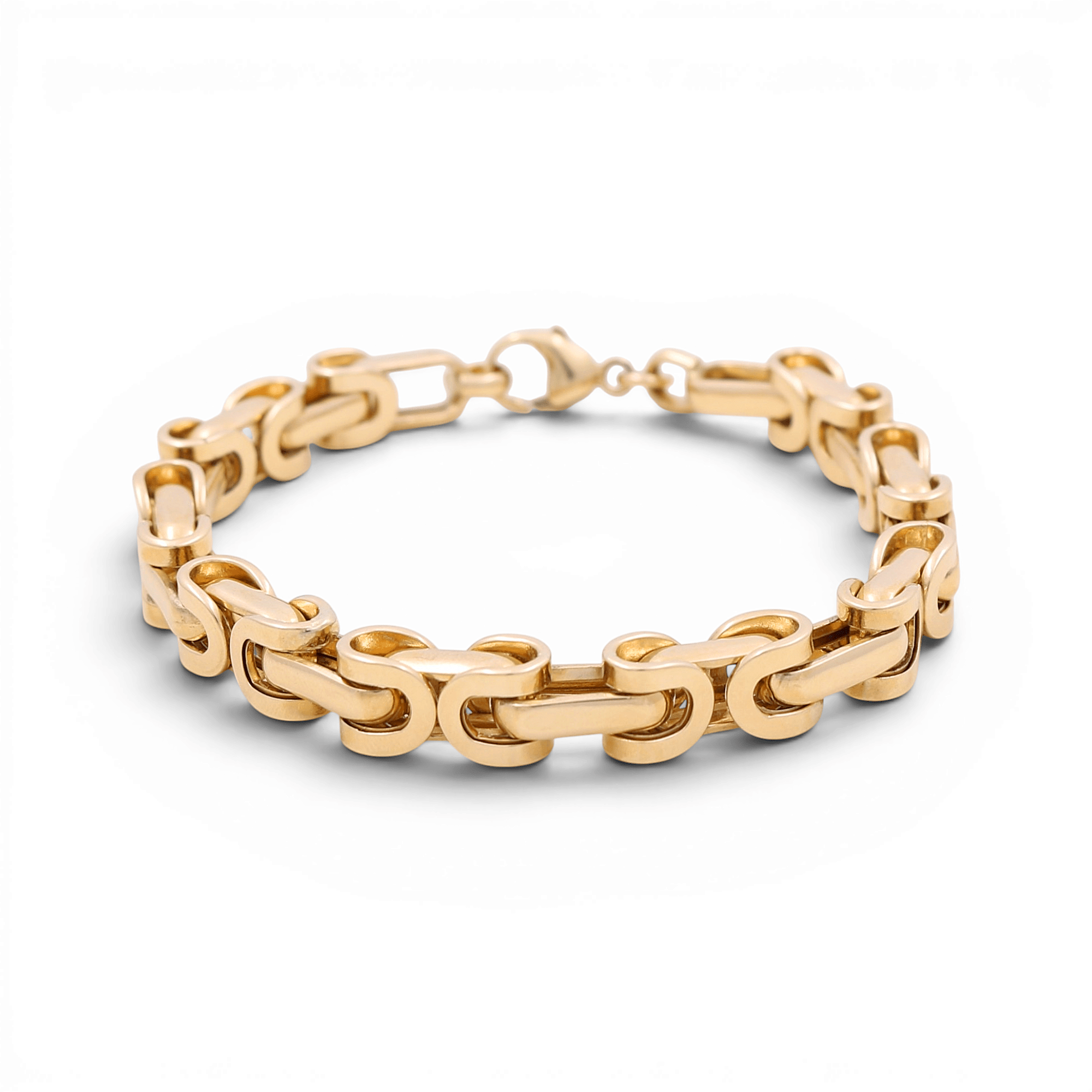 14K Yellow Gold Italian Link Bracelet - Miral Jewelry