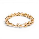 14K Yellow Gold Italian Link Bracelet - Miral Jewelry