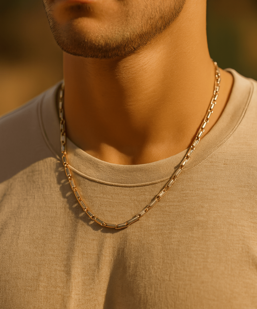 14K Yellow Gold Italian Link Chain 24" - Miral Jewelry
