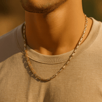 14K Yellow Gold Italian Link Chain 24" - Miral Jewelry