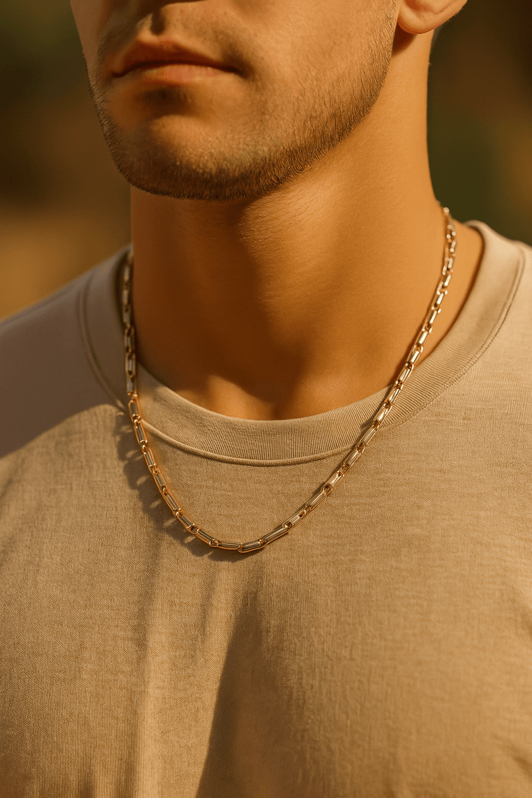 14K Yellow Gold Italian Link Chain 24" - Miral Jewelry