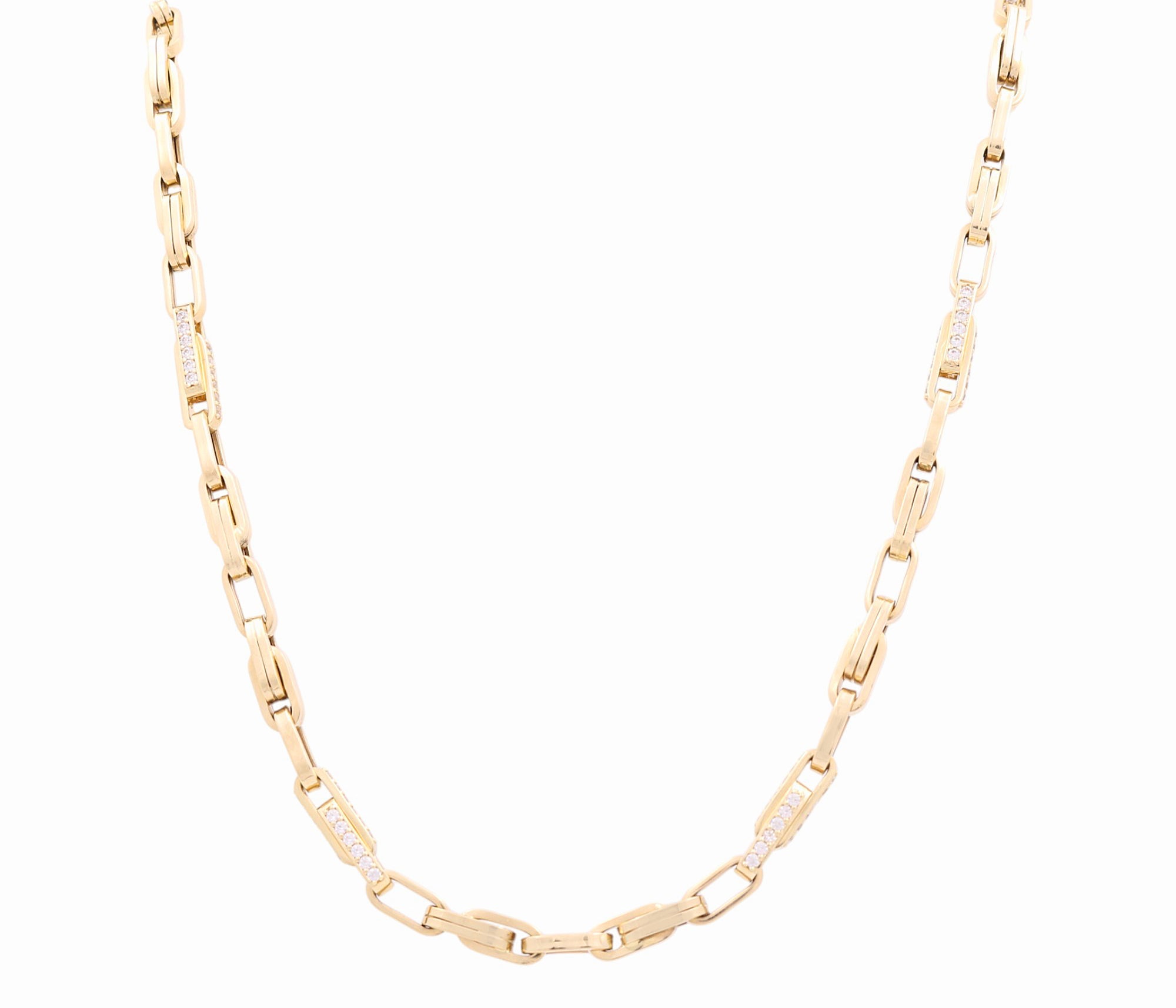 14k Yellow Gold Italian Link Chain - Miral Jewelry