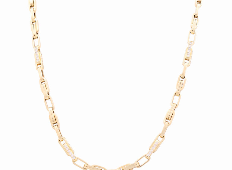 14k Yellow Gold Italian Link Chain - Miral Jewelry