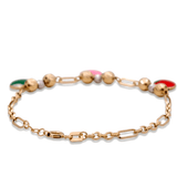 14K Yellow Gold Kind Charms Bracelet - Miral Jewelry