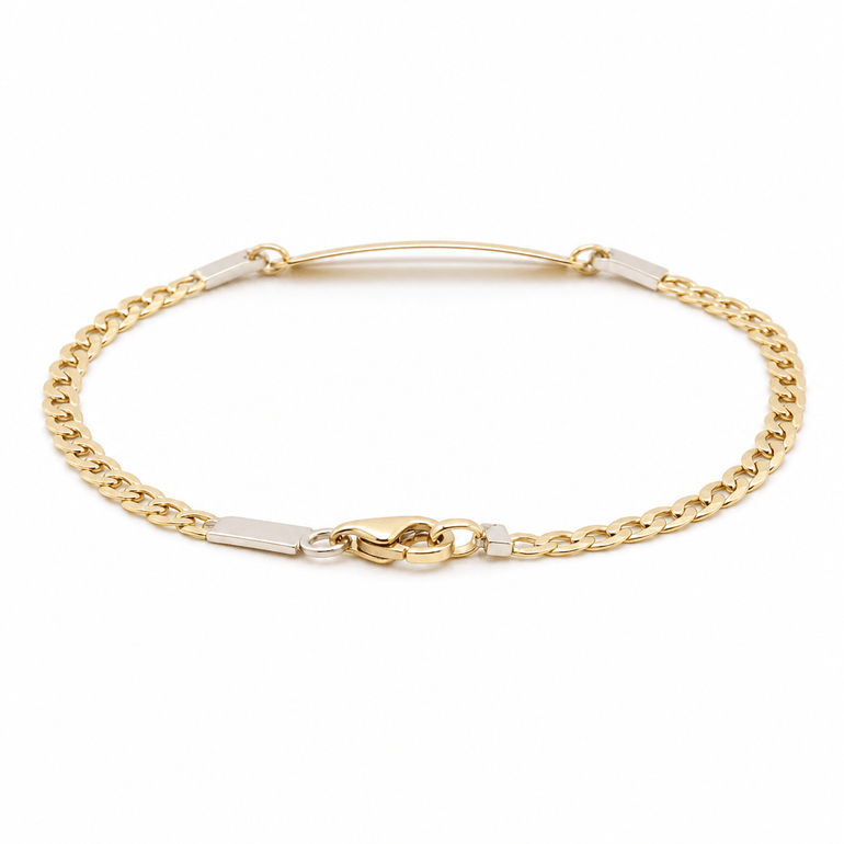 14K Yellow Gold Kind Charms Bracelet - Miral Jewelry