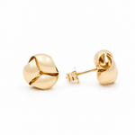 14K Yellow Gold Knot Earrings - Miral Jewelry