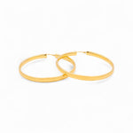 14K Yellow Gold Large Hoop Earrings - Miral Jewelry