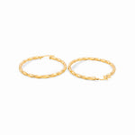 14K Yellow Gold Large Hoop Earrings - Miral Jewelry