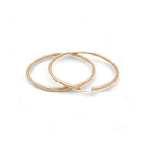 14K Yellow Gold Large Hoop Women's Earrings - Miral Jewelry