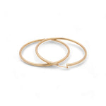 14K Yellow Gold Large Hoop Women's Earrings - Miral Jewelry