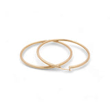 14K Yellow Gold Large Hoop Women's Earrings - Miral Jewelry
