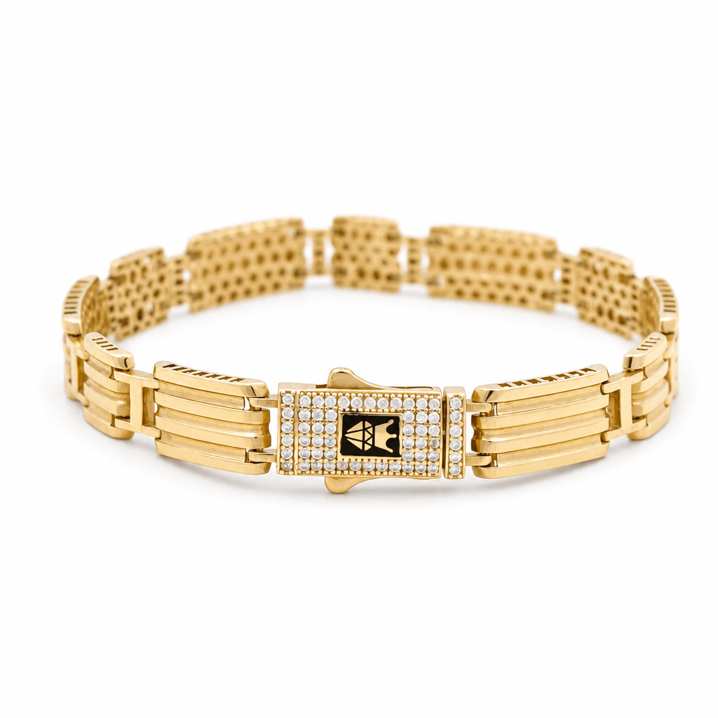 14K Yellow Gold Link Bracelet - Miral Jewelry