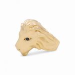 14k Yellow Gold Lion Fashion Ring - Miral Jewelry