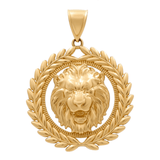 14K Yellow Gold Lion Pendant - Miral Jewelry