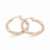14K Yellow Gold Medium Hoop Earrings - Miral Jewelry