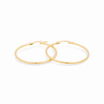 14K Yellow Gold Medium Hoop Earrings - Miral Jewelry