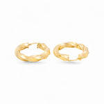 14K Yellow Gold Medium Hoop Earrings - Miral Jewelry