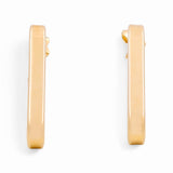 14K Yellow Gold Medium Hoop Earrings - Miral Jewelry