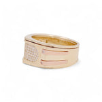 14K Yellow Gold Men's Fashion Ring - Miral Jewelry