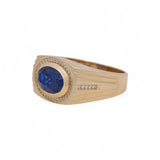 14K Yellow Gold Men's Fashion Ring - Miral Jewelry