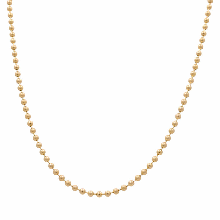 14K Yellow Gold Military Chain 24" - Miral Jewelry