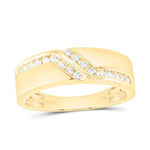 14k Yellow Gold Modern 3 Pieces Set with 0.62Tw Round Diamonds - Miral Jewelry