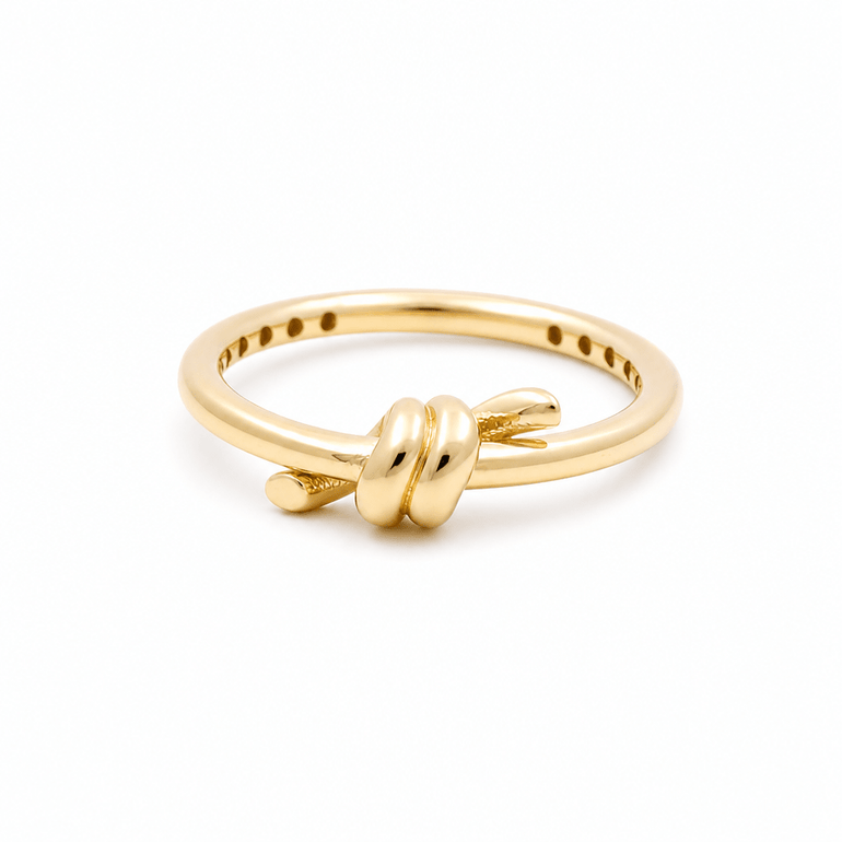 14K Yellow Gold Modern Fashion Women's Ring - Miral Jewelry