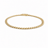 14K Yellow Gold Monaco Anklet Bracelet - Miral Jewelry