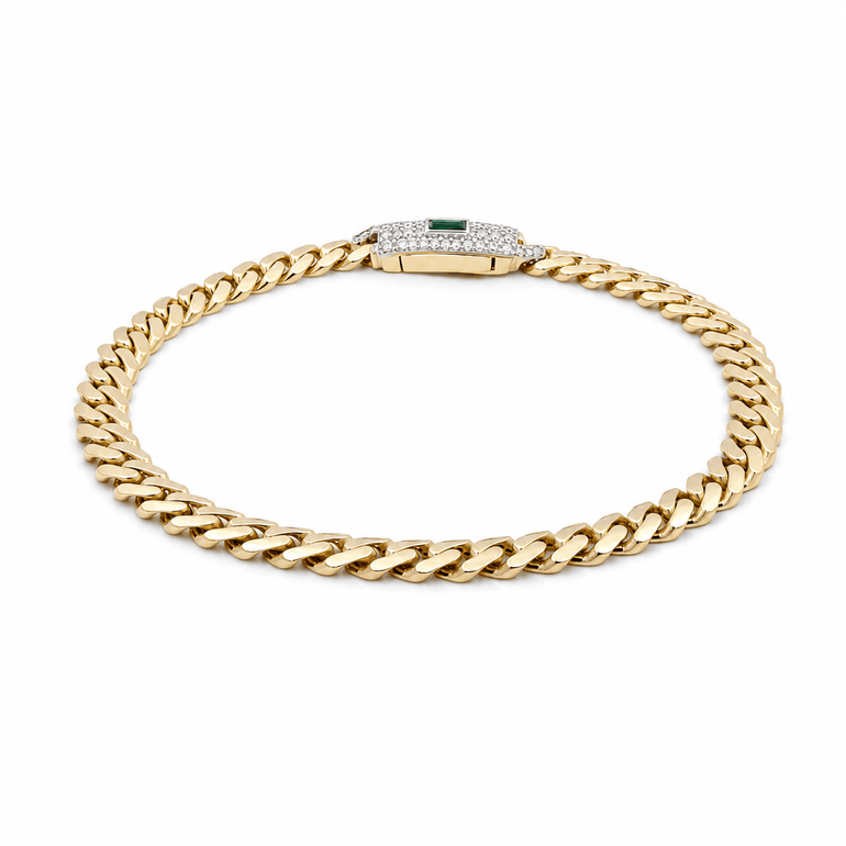 14K Yellow Gold Monaco Bracelet - Miral Jewelry