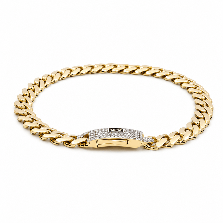 14K Yellow Gold Monaco Bracelet - Miral Jewelry