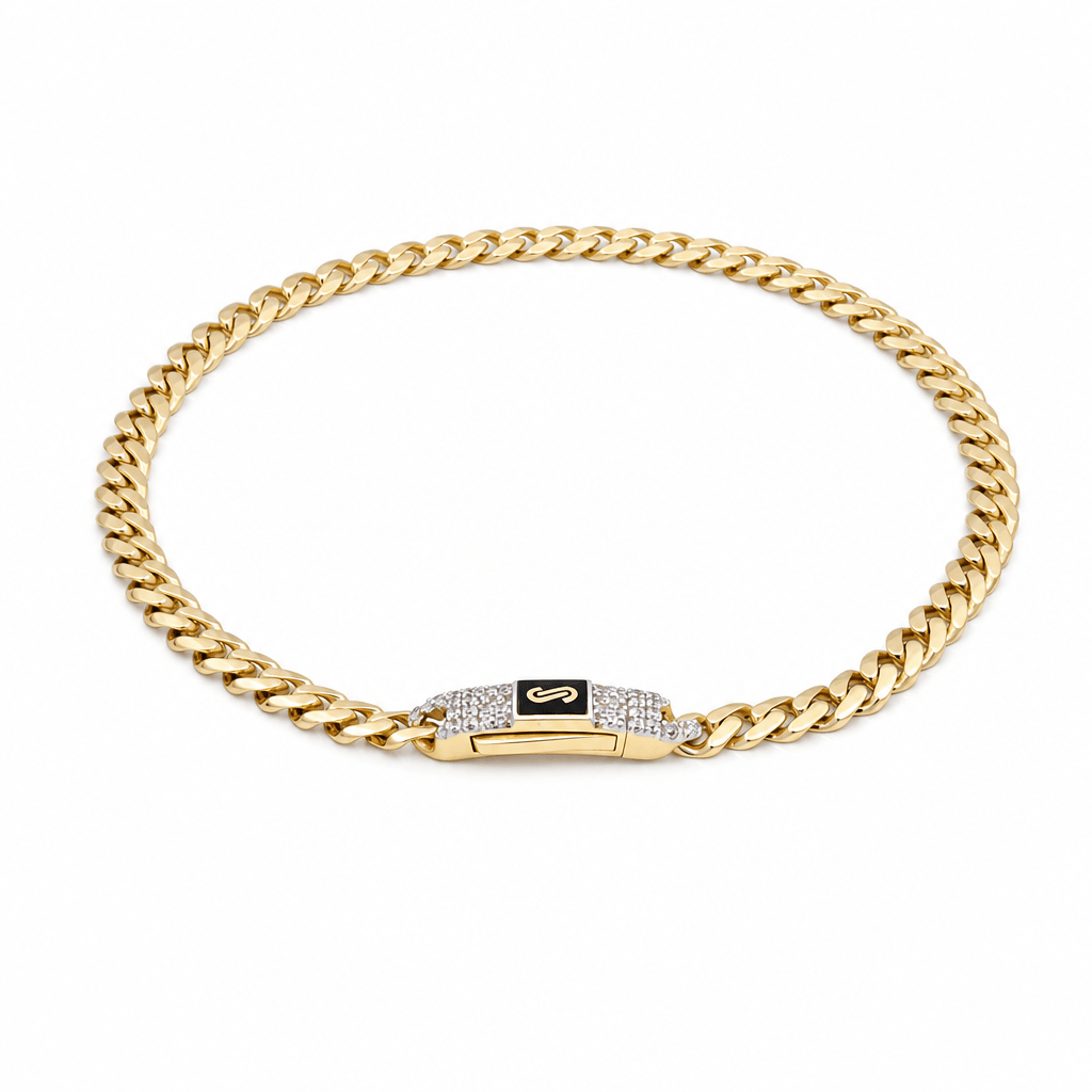 14K Yellow Gold Monaco Bracelet - Miral Jewelry