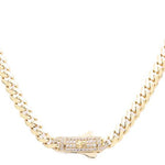 14K Yellow Gold Monaco Chain 16" - Miral Jewelry